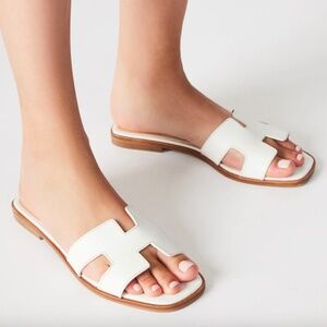 Steve Madden - HADYN Sandal WHITE LEATHER - Size 7